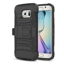 Samsung Galaxy S6 Edge Armor Holster Combo Belt Clip (Black)